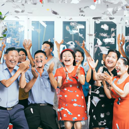 Một nhóm người ăn mừng chiến thắng xổ số nhờ phương pháp dự đoán của Soi Cầu 3S Đà Nẵng