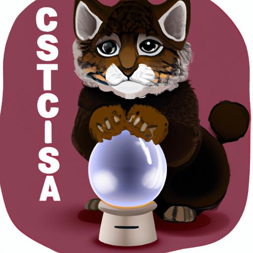 Minh họa mèo với quả cầu pha lê, tượng trưng cho độ chính xác trong dự đoán của Soi Cầu MB Tinycat