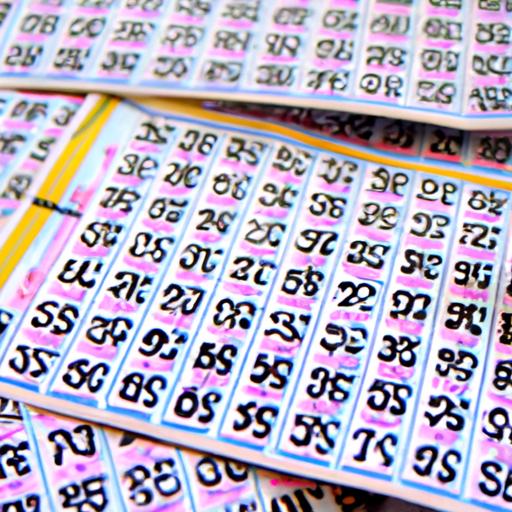 Nhiều vé số với các số trúng và số '3', '6', và '9' được khoanh tròn