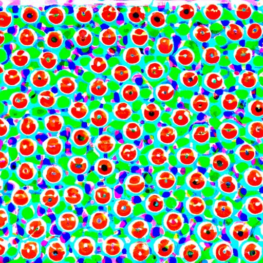 Một bức ảnh trừu tượng về các quả cầu độc đắc màu sắc được sắp xếp thành một mẫu dựa trên phương pháp 'soi cầu 6868'.