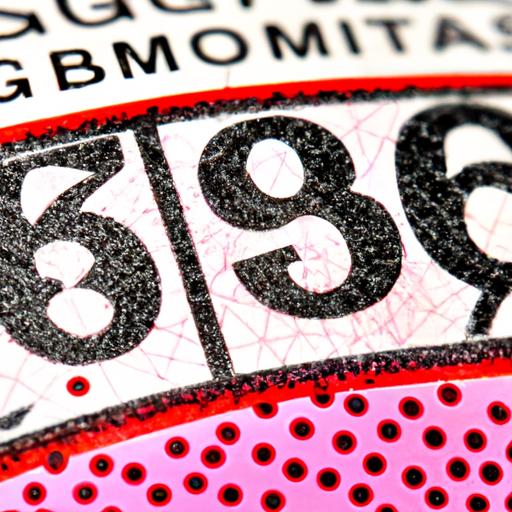 Hình ảnh gần của một vé số với số '95' được khoanh tròn bằng màu đỏ
